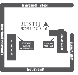 Map, Nichols Gallery and Lenzner Gallery locations